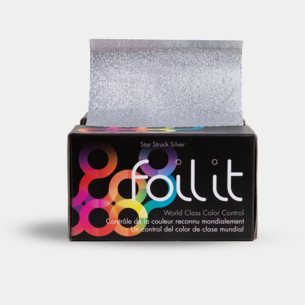 Predrezaný strieborný alobal s textúrou 500ks