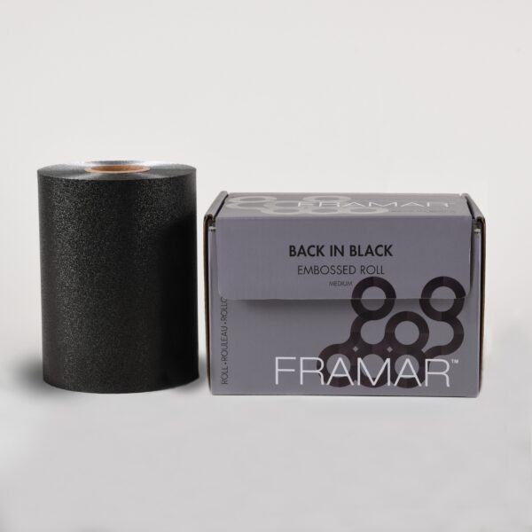 Čierny alobal s textúrou