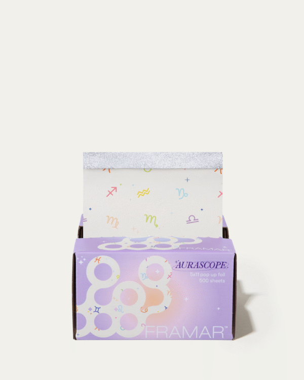 Predrezaný strieborný alobal s textúrou 500ks Aurascope