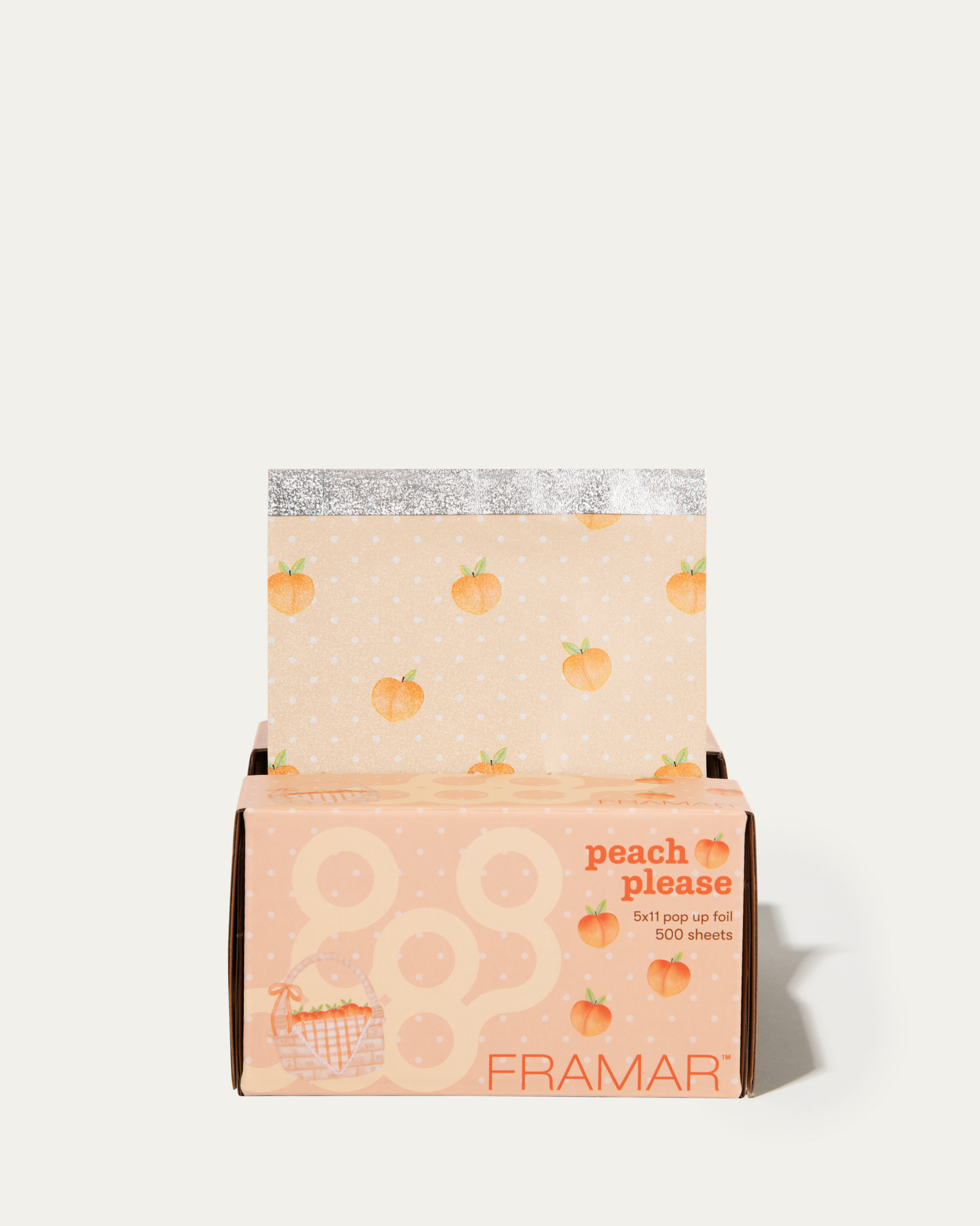 Predrezaný alobal s textúrou – Peach Please